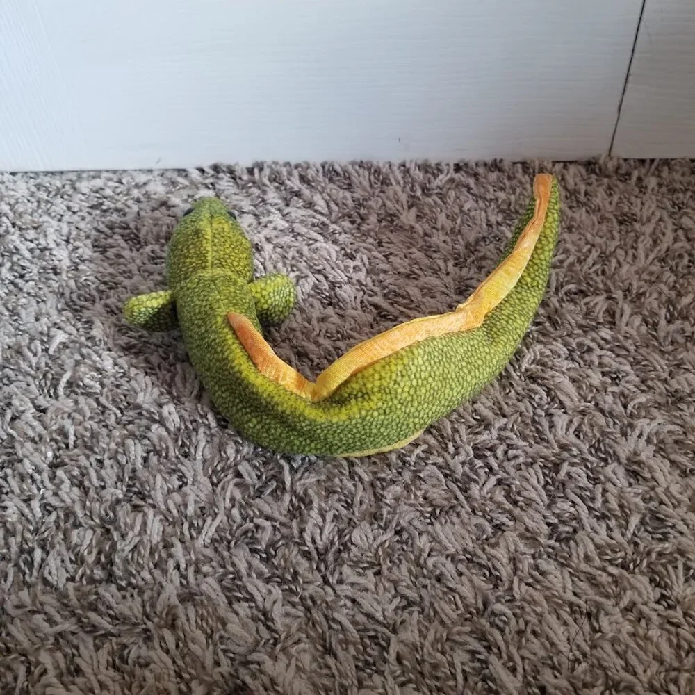 Ty Beanie Babies Plush Morrie the Moray Eel Green Orange Vintage Y2K 90s
